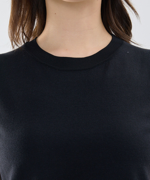 NARACAMICIE（ナラカミーチェ）の「【NARACAMICIE】調温ニットノースリプルオーバー（ニット/セーター・レディース・ブラック/ブルー/ピンク・M/L）」の7枚目の写真