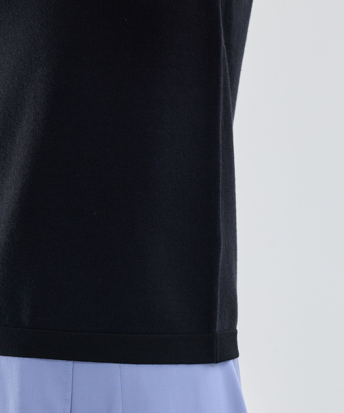 NARACAMICIE（ナラカミーチェ）の「【NARACAMICIE】調温ニットノースリプルオーバー（ニット/セーター・レディース・ブラック/ブルー/ピンク・M/L）」の10枚目の写真
