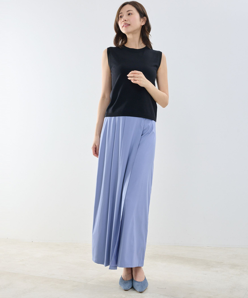 NARACAMICIE（ナラカミーチェ）の「【NARACAMICIE】調温ニットノースリプルオーバー（ニット/セーター・レディース・ブラック/ブルー/ピンク・M/L）」の11枚目の写真