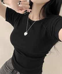 サイドシャーリング入り半袖Tシャツ