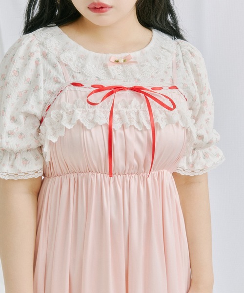 kutir(クティール)の「【クティールとレトロ】リボンレースアームウォーマーSET花柄カットソー(Tシャツ/カットソー・レディース・ブルー/ライトピンク/ライトグリーン・FREE)」の18枚目の写真