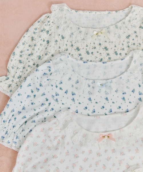 kutir(クティール)の「【クティールとレトロ】リボンレースアームウォーマーSET花柄カットソー(Tシャツ/カットソー・レディース・ブルー/ライトピンク/ライトグリーン・FREE)」の21枚目の写真