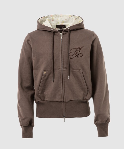 MASU(エムエーエスユー)の「MB FLOWER ZIP-UP HOODIE(パーカー・メンズ・ブラウン/ブラック・46/44)」の1枚目の写真