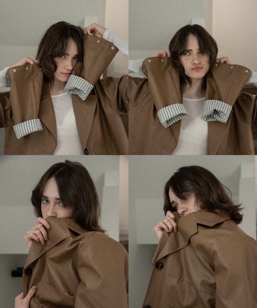 lawgy（ラウジー）の「2way sleeve embroidery jacket / 2wayスリーブエンブロイダリージャケット（その他アウター・レディース・クリーム/キャメル/ブラック・FREE）」の8枚目の写真