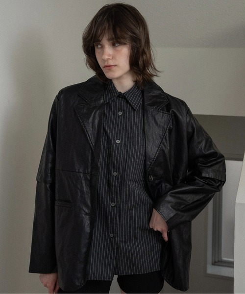 lawgy（ラウジー）の「2way sleeve embroidery jacket / 2wayスリーブエンブロイダリージャケット（その他アウター・レディース・クリーム/キャメル/ブラック・FREE）」の19枚目の写真