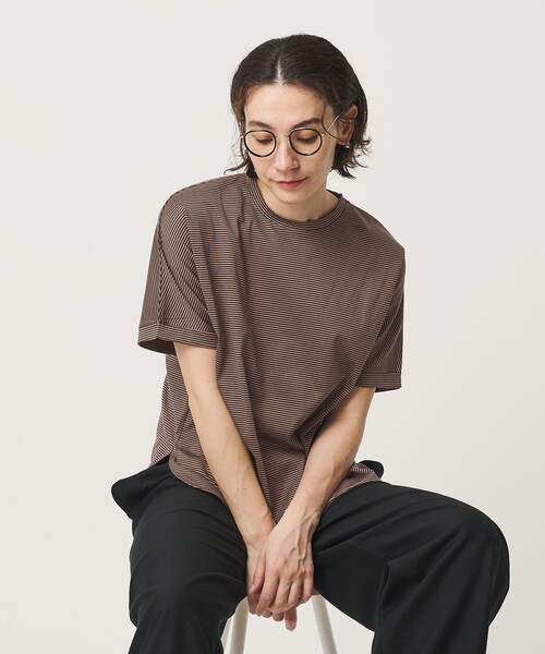 BEAUTY&YOUTH UNITED ARROWS(ビューティーアンドユースユナイテッドアローズ)の「コットン天竺 ラウンドヘム Tシャツ(Tシャツ/カットソー・レディース・その他2/ホワイト/その他1/ライトピンク/ブラック・FREE)」の6枚目の写真
