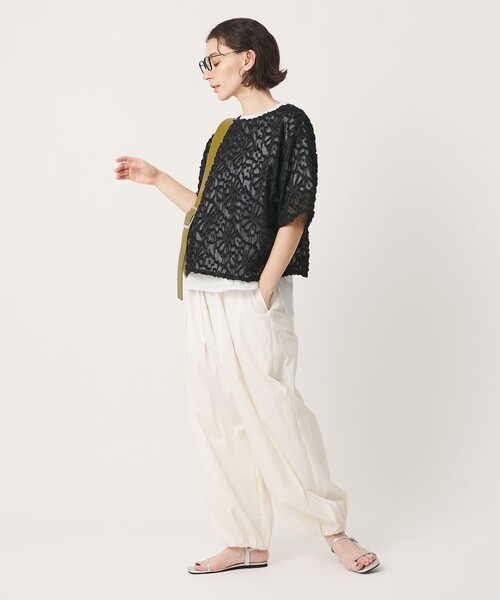 BEAUTY&YOUTH UNITED ARROWS(ビューティーアンドユースユナイテッドアローズ)の「コットン天竺 ラウンドヘム Tシャツ(Tシャツ/カットソー・レディース・その他2/ホワイト/その他1/ライトピンク/ブラック・FREE)」の14枚目の写真