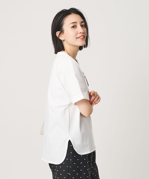 BEAUTY&YOUTH UNITED ARROWS(ビューティーアンドユースユナイテッドアローズ)の「コットン天竺 ラウンドヘム Tシャツ(Tシャツ/カットソー・レディース・その他2/ホワイト/その他1/ライトピンク/ブラック・FREE)」の16枚目の写真