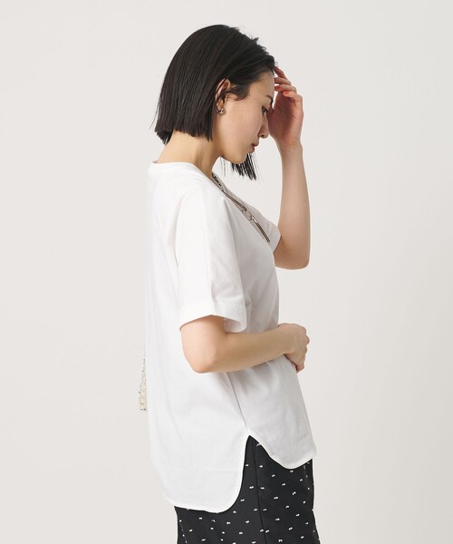 BEAUTY&YOUTH UNITED ARROWS(ビューティーアンドユースユナイテッドアローズ)の「コットン天竺 ラウンドヘム Tシャツ(Tシャツ/カットソー・レディース・その他2/ホワイト/その他1/ライトピンク/ブラック・FREE)」の17枚目の写真