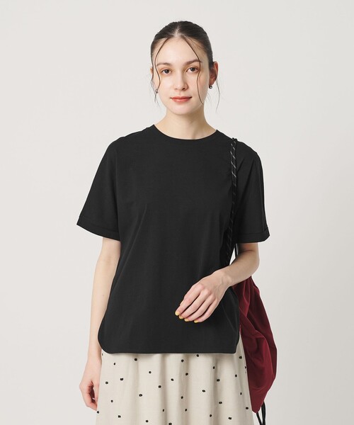 BEAUTY&YOUTH UNITED ARROWS(ビューティーアンドユースユナイテッドアローズ)の「コットン天竺 ラウンドヘム Tシャツ(Tシャツ/カットソー・レディース・その他2/ホワイト/その他1/ライトピンク/ブラック・FREE)」の19枚目の写真