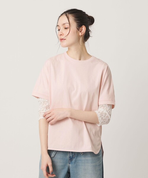 BEAUTY&YOUTH UNITED ARROWS(ビューティーアンドユースユナイテッドアローズ)の「コットン天竺 ラウンドヘム Tシャツ(Tシャツ/カットソー・レディース・その他2/ホワイト/その他1/ライトピンク/ブラック・FREE)」の21枚目の写真