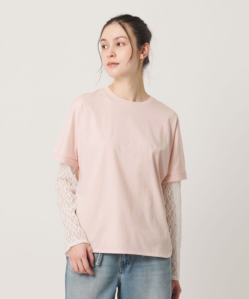 BEAUTY&YOUTH UNITED ARROWS(ビューティーアンドユースユナイテッドアローズ)の「コットン天竺 ラウンドヘム Tシャツ(Tシャツ/カットソー・レディース・その他2/ホワイト/その他1/ライトピンク/ブラック・FREE)」の22枚目の写真