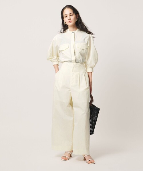 UNITED ARROWS(ユナイテッドアローズ)の「NALYA ワイドパンツ(その他パンツ・レディース・オフホワイト/その他1/ダークブラウン・36/38)」の5枚目の写真