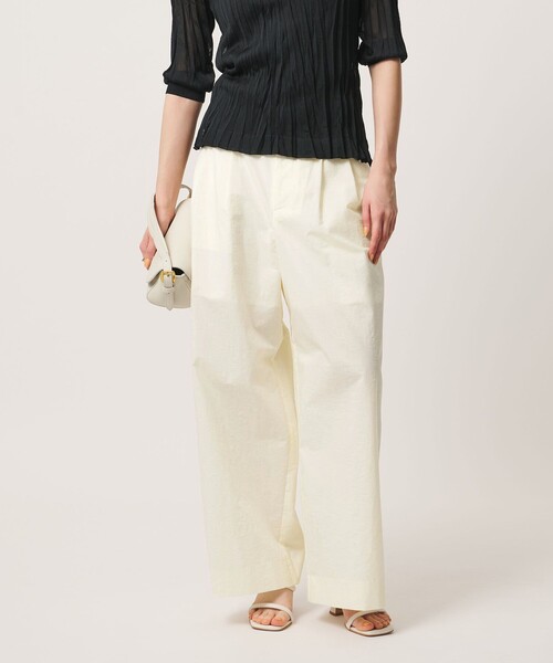 UNITED ARROWS(ユナイテッドアローズ)の「NALYA ワイドパンツ(その他パンツ・レディース・オフホワイト/その他1/ダークブラウン・36/38)」の7枚目の写真