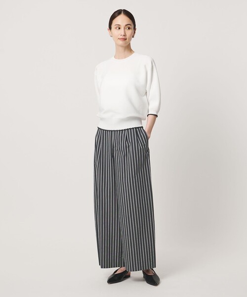 UNITED ARROWS(ユナイテッドアローズ)の「NALYA ワイドパンツ(その他パンツ・レディース・オフホワイト/その他1/ダークブラウン・36/38)」の8枚目の写真
