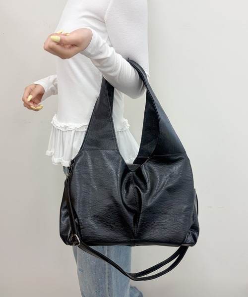 frunco(フランコ)の「【ZOZOTOWN限定】ショルダートートバッグ(トートバッグ・レディース・ブラック/ダークブラウン・FREE)」の1枚目の写真