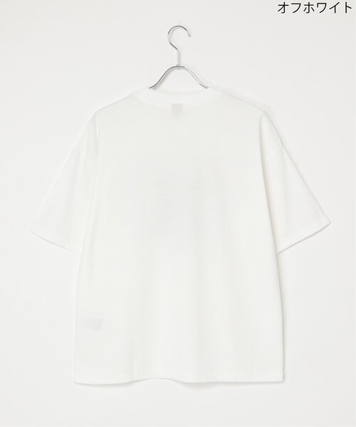 MICKEY MOUSE(ミッキーマウス)の「梨地 ミッキーマウス&ミニーマウス プリントTシャツ(Tシャツ/カットソー・メンズ・オフホワイト/ブラック/グレイッシュベージュ/ダークグレー・M/L)」の18枚目の写真