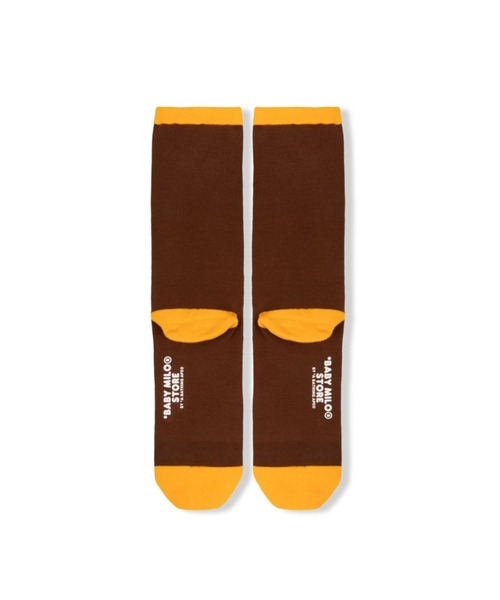 A BATHING APE(アベイシングエイプ)の「BABY MILO SOCKS #4(ソックス/靴下・メンズ・ブラウン・FREE)」の2枚目の写真