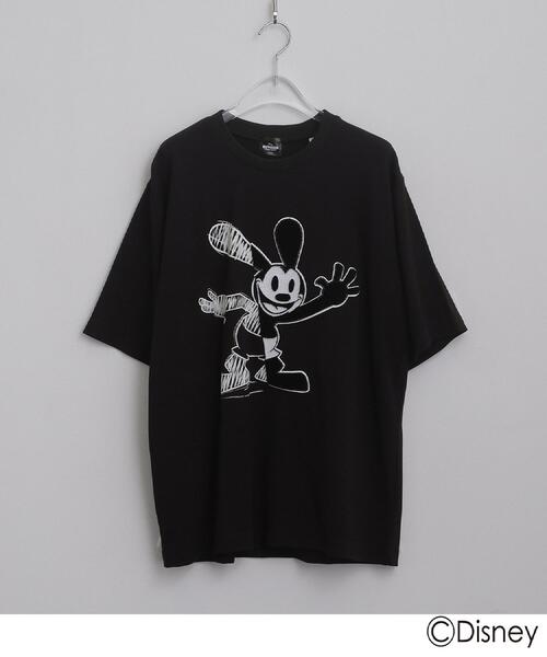 Disney（ディズニー）の「Disney capsule collection Tシャツ（Tシャツ/カットソー・メンズ・ブラック/ホワイト系1/ホワイト/ブラック系・01/02/03）」の4枚目の写真