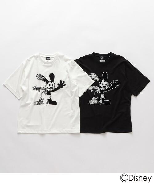Disney（ディズニー）の「Disney capsule collection Tシャツ（Tシャツ/カットソー・メンズ・ブラック/ホワイト系1/ホワイト/ブラック系・01/02/03）」の12枚目の写真