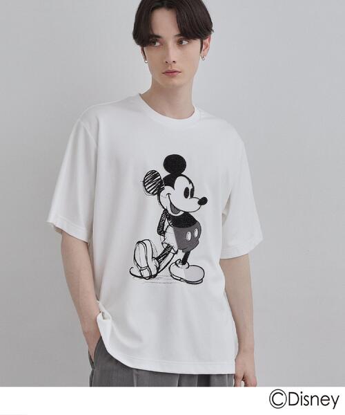 Disney（ディズニー）の「Disney capsule collection Tシャツ（Tシャツ/カットソー・メンズ・ブラック/ホワイト系1/ホワイト/ブラック系・01/02/03）」の8枚目の写真