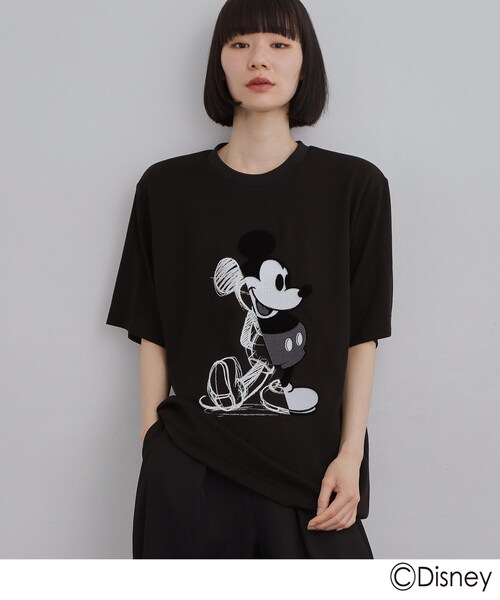 Disney（ディズニー）の「Disney capsule collection Tシャツ（Tシャツ/カットソー・メンズ・ブラック/ホワイト系1/ホワイト/ブラック系・01/02/03）」の22枚目の写真