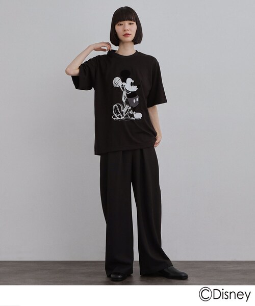 Disney（ディズニー）の「Disney capsule collection Tシャツ（Tシャツ/カットソー・メンズ・ブラック/ホワイト系1/ホワイト/ブラック系・01/02/03）」の21枚目の写真