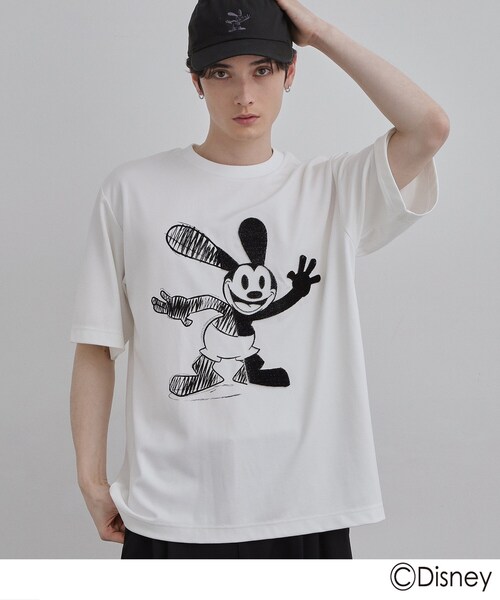 Disney（ディズニー）の「Disney capsule collection Tシャツ（Tシャツ/カットソー・メンズ・ブラック/ホワイト系1/ホワイト/ブラック系・01/02/03）」の16枚目の写真
