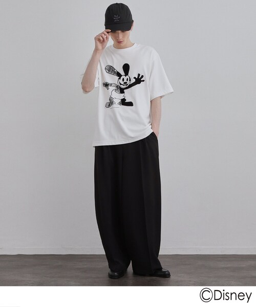 Disney（ディズニー）の「Disney capsule collection Tシャツ（Tシャツ/カットソー・メンズ・ブラック/ホワイト系1/ホワイト/ブラック系・01/02/03）」の13枚目の写真