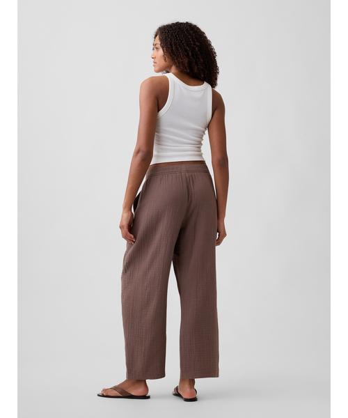 GAP（ギャップ）の「ミッドライズ プルオン バレル ガーゼパンツ（その他パンツ・レディース・ブルー/ピンク/ホワイト/ブラウン/ブラック・XXS/L/M/S/XS）」の15枚目の写真