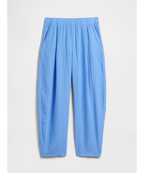 GAP（ギャップ）の「ミッドライズ プルオン バレル ガーゼパンツ（その他パンツ・レディース・ブルー/ピンク/ホワイト/ブラウン/ブラック・XXS/L/M/S/XS）」の20枚目の写真