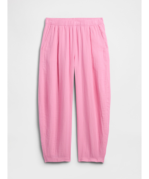 GAP（ギャップ）の「ミッドライズ プルオン バレル ガーゼパンツ（その他パンツ・レディース・ブルー/ピンク/ホワイト/ブラウン/ブラック・XXS/L/M/S/XS）」の12枚目の写真