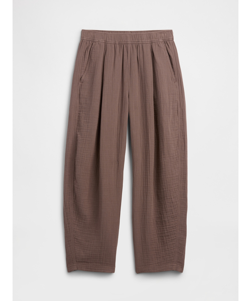 GAP（ギャップ）の「ミッドライズ プルオン バレル ガーゼパンツ（その他パンツ・レディース・ブルー/ピンク/ホワイト/ブラウン/ブラック・XXS/L/M/S/XS）」の13枚目の写真