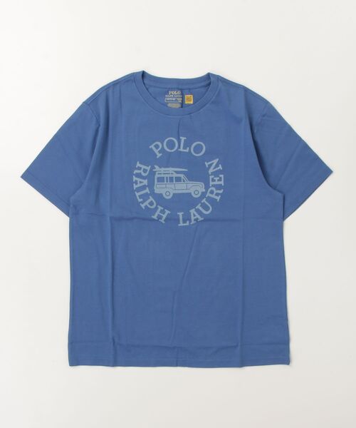 POLO RALPH LAUREN CHILDRENSWEAR（ポロ ラルフ ローレン チルドレンズウェア）の「ロゴ コットン ジャージー Tシャツ（Tシャツ/カットソー・キッズ・ブルー・L/M/S）」の6枚目の写真
