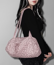 me+em select（ミームセレクト）の「ヴィンテージライクピンクレオパードミニボストンショルダーバッグ　／ vintage like pink  leopard mini boston shoulder bag（ショルダーバッグ）」