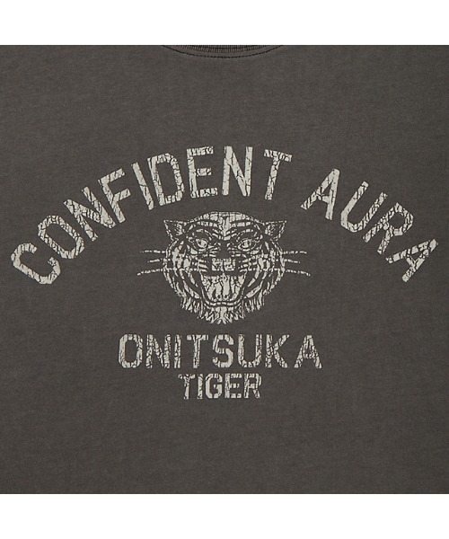 Onitsuka Tiger(オニツカタイガー)の「WASHED GRAPHIC TEE / ウォッシュドグラフィックティー(Tシャツ/カットソー・レディース・ブラック/ヘザーグレー・L/M/S/XS/XL)」の4枚目の写真