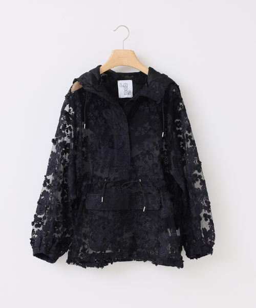 Spick & Span(スピックアンドスパン)の「《一部店舗+WEB限定》LAYAS/レイヤーズ 別注レースアノラック(その他アウター・レディース・ブラック/ホワイト・FREE)」の17枚目の写真