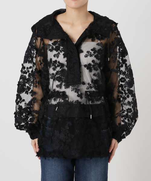 Spick & Span(スピックアンドスパン)の「《一部店舗+WEB限定》LAYAS/レイヤーズ 別注レースアノラック(その他アウター・レディース・ブラック/ホワイト・FREE)」の19枚目の写真