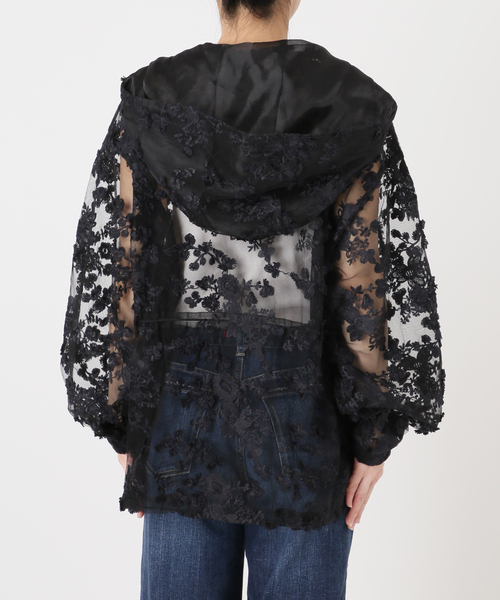 Spick & Span(スピックアンドスパン)の「《一部店舗+WEB限定》LAYAS/レイヤーズ 別注レースアノラック(その他アウター・レディース・ブラック/ホワイト・FREE)」の21枚目の写真