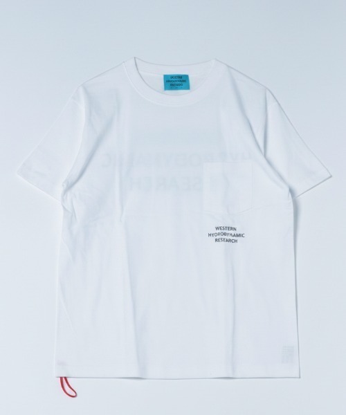WESTERN HYDRODYNAMIC RESEARCH(ウェスタンハイドロダイナミックリサーチ)の「【Western Hydrodynamic Research/ウェスタン ハイドロダイナミック リサーチ】WORKER POCKET JTEE バックプリント ポケット ブランドロゴ(Tシャツ/カットソー・メンズ・ネイビー/ブラック/ホワイト/チャコールグレー・LARGE/MEDIUM)」の2枚目の写真