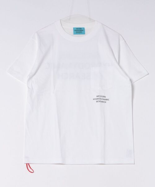 WESTERN HYDRODYNAMIC RESEARCH(ウェスタンハイドロダイナミックリサーチ)の「【Western Hydrodynamic Research/ウェスタン ハイドロダイナミック リサーチ】WORKER POCKET JTEE バックプリント ポケット ブランドロゴ(Tシャツ/カットソー・メンズ・ネイビー/ブラック/ホワイト/チャコールグレー・LARGE/MEDIUM)」の5枚目の写真