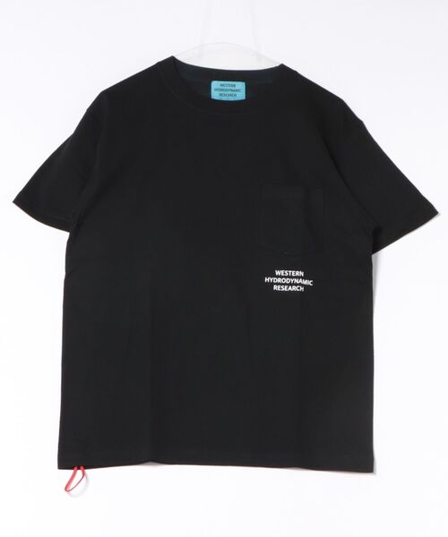 WESTERN HYDRODYNAMIC RESEARCH(ウェスタンハイドロダイナミックリサーチ)の「【Western Hydrodynamic Research/ウェスタン ハイドロダイナミック リサーチ】WORKER POCKET JTEE バックプリント ポケット ブランドロゴ(Tシャツ/カットソー・メンズ・ネイビー/ブラック/ホワイト/チャコールグレー・LARGE/MEDIUM)」の6枚目の写真