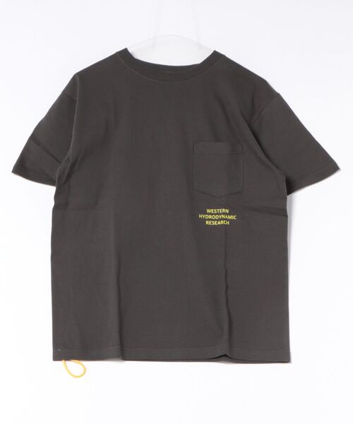 WESTERN HYDRODYNAMIC RESEARCH(ウェスタンハイドロダイナミックリサーチ)の「【Western Hydrodynamic Research/ウェスタン ハイドロダイナミック リサーチ】WORKER POCKET JTEE バックプリント ポケット ブランドロゴ(Tシャツ/カットソー・メンズ・ネイビー/ブラック/ホワイト/チャコールグレー・LARGE/MEDIUM)」の7枚目の写真