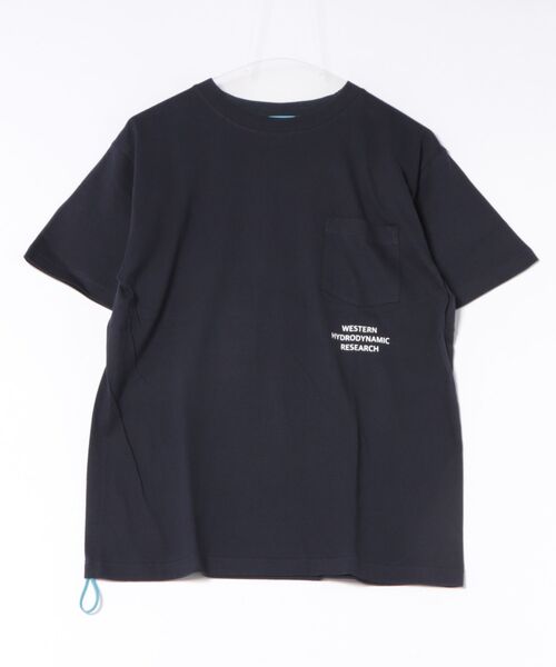 WESTERN HYDRODYNAMIC RESEARCH(ウェスタンハイドロダイナミックリサーチ)の「【Western Hydrodynamic Research/ウェスタン ハイドロダイナミック リサーチ】WORKER POCKET JTEE バックプリント ポケット ブランドロゴ(Tシャツ/カットソー・メンズ・ネイビー/ブラック/ホワイト/チャコールグレー・LARGE/MEDIUM)」の8枚目の写真