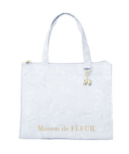 Maison de FLEUR（メゾンドフルール）の「リボン柄保冷バッグ（トートバッグ・レディース・ピンク/ブルー・FREE）」の20枚目の写真