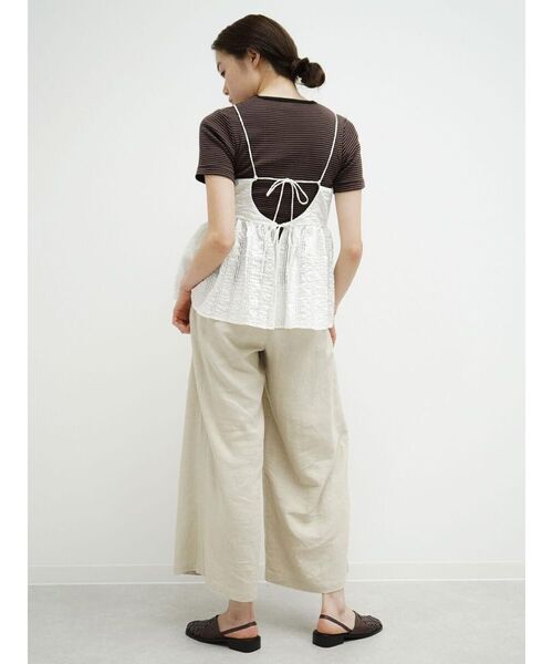 FIKA.(フィーカ)の「Sheer jacquard camisole bustier(その他トップス・レディース・オフホワイト/ネイビー・MEDIUM)」の10枚目の写真