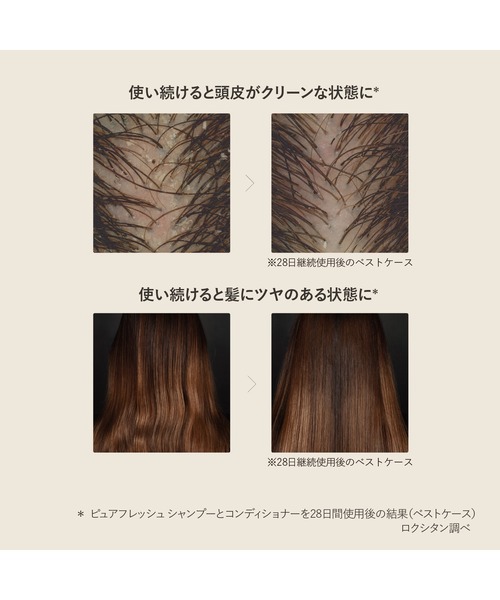 L'OCCITANE(ロクシタン)の「ピュアフレッシュ エココンボ(詰め替え用) シャンプー&コンディショナーセット(ヘアケアキット/ギフトセット・レディース・その他・FREE)」の5枚目の写真