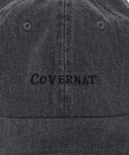 COVERNAT（カバーナット）の「ロゴコージフィットデニムボールキャップブラック（キャップ・メンズ・その他・F）」の3枚目の写真