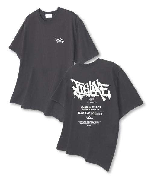 TI.GLAKE(ティーグレイク)の「ノールリーフ オーバーサイズ 半袖Tシャツ ダークグレー(Tシャツ/カットソー・メンズ・その他・LARGE/X-LARGE/XX-LARGE)」の1枚目の写真