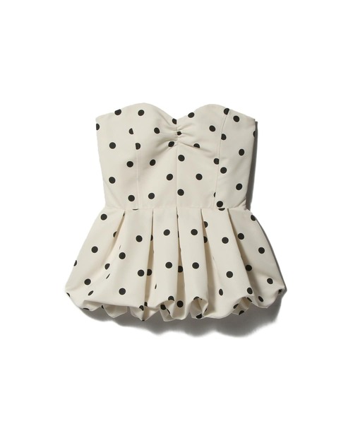 ESTNATION(エストネーション)の「UNUS / Dot Bare Blouse(シャツ/ブラウス・レディース・インディゴブルー/ライトホワイト・36/38)」の2枚目の写真